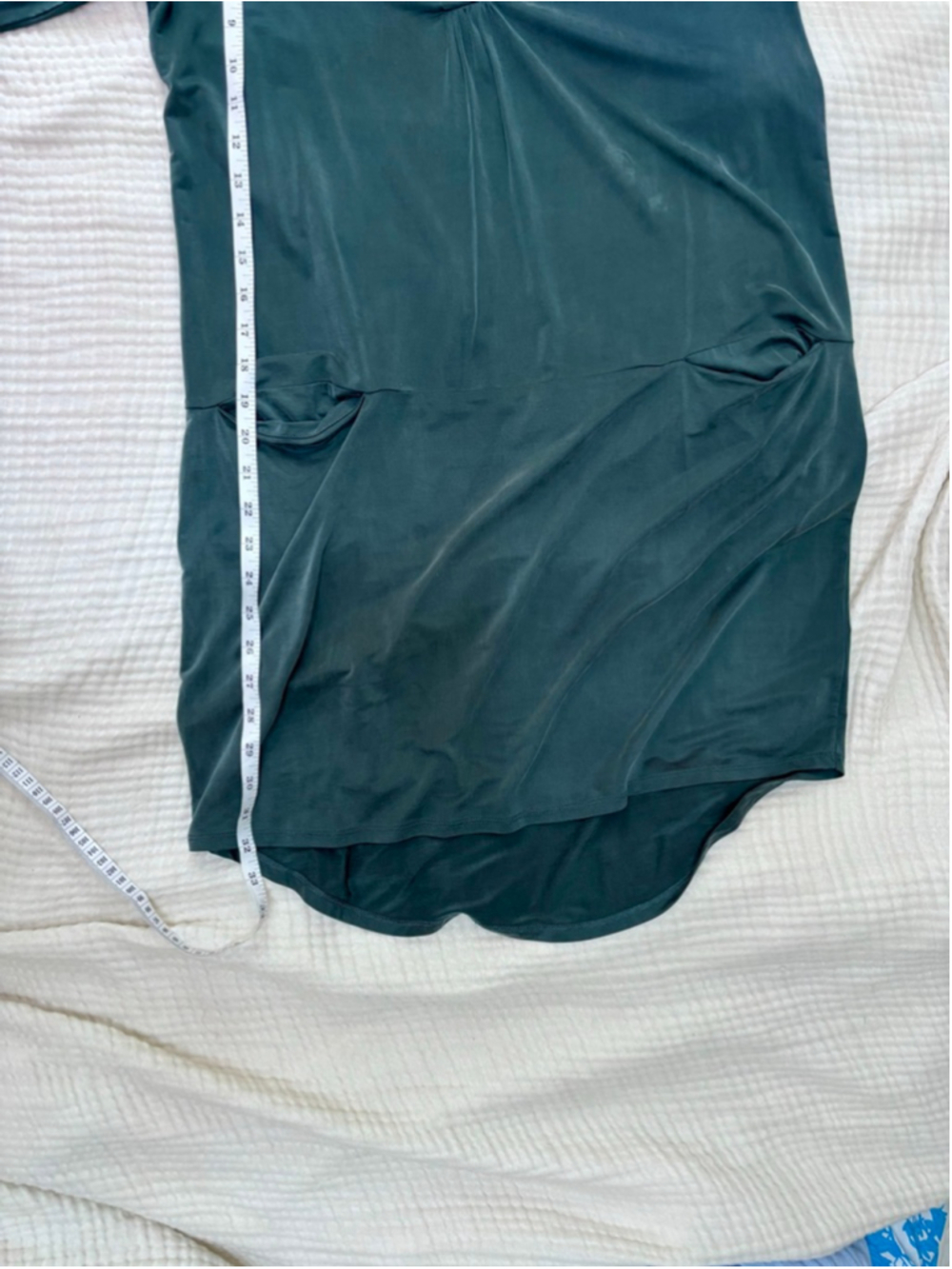 Women's dolan London Teal Green 3/4 Sleeve Dress S Cupro - Picture 8 of 10